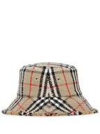 Burberry Check Boucle Bucket Hat Beige