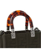 Fendi Sunshine Mini Cross Bag Green