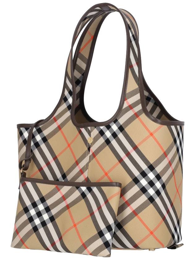 Burberry Check Small Tote Bag Sand