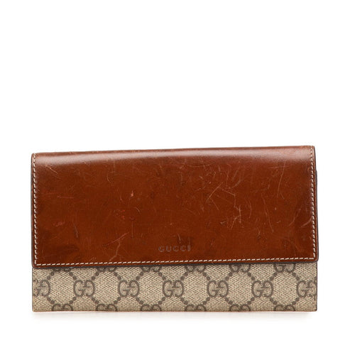Gucci GG Supreme PVC Long Wallet