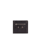 Balenciaga Le Cargoll Square Fold Lambskin Bicycle Wallet Black