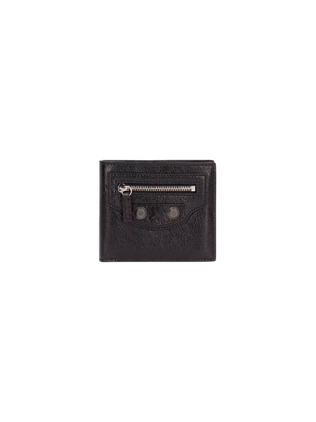 Balenciaga Le Cargoll Square Fold Lambskin Bicycle Wallet Black