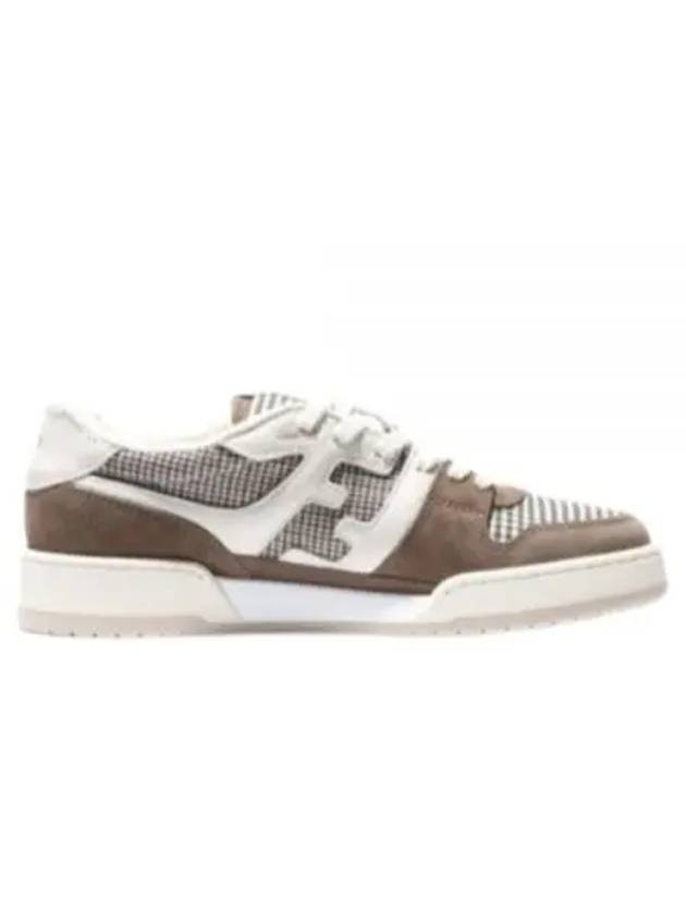 Fendi FF Logo Low Top Sneakers Brown