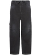 Balenciaga Cropped Cargo Straight Pants Black