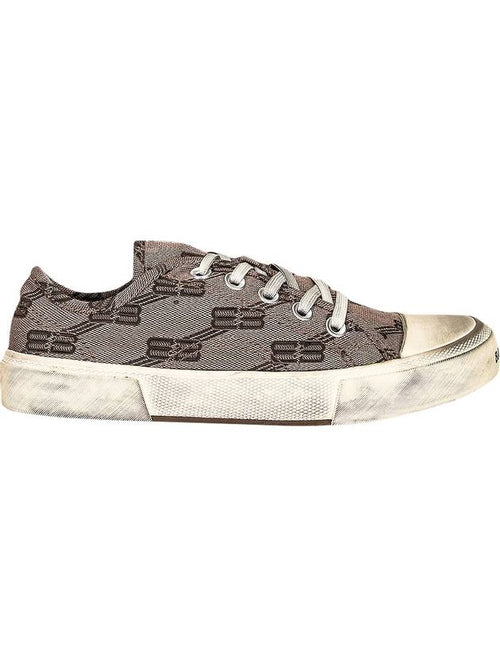 Balenciaga BB Monogram Low-Top Sneakers Grey