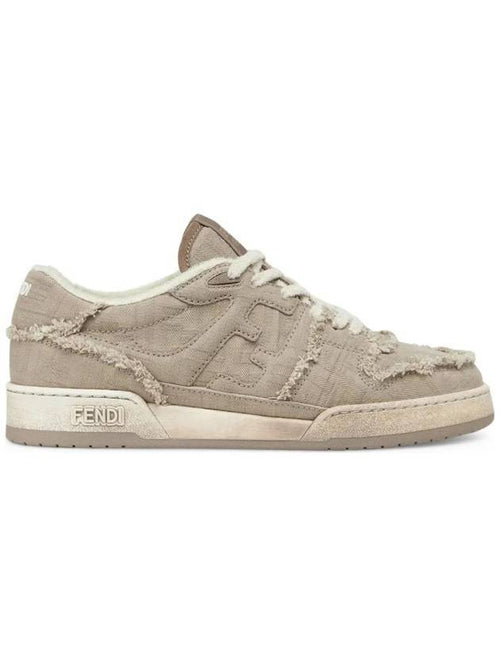 Fendi Match Low Top Sneakers Beige