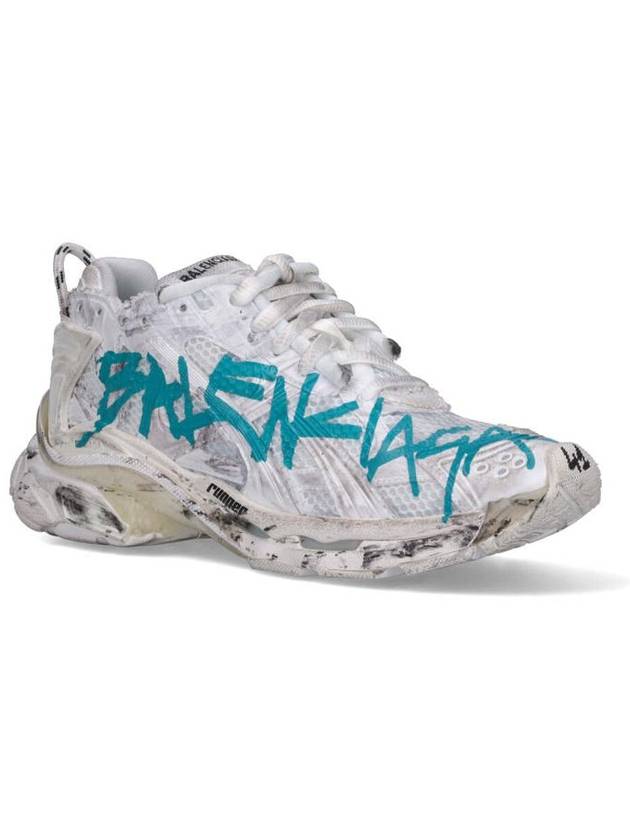 Balenciaga Runner Graffiti Low Top Sneakers White