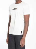Fendi Embroidered Logo Short Sleeve T-Shirt White
