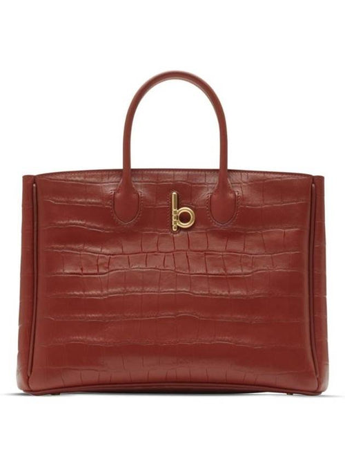 Burberry Rocking Horse Small Tote Bag Rust