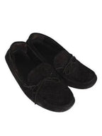 Bottega Veneta Brown Suede Intrecciato Driving Shoes No 260