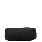 Fendi Zubo Handbag 8BH134 Black Linen Leather  Fendi