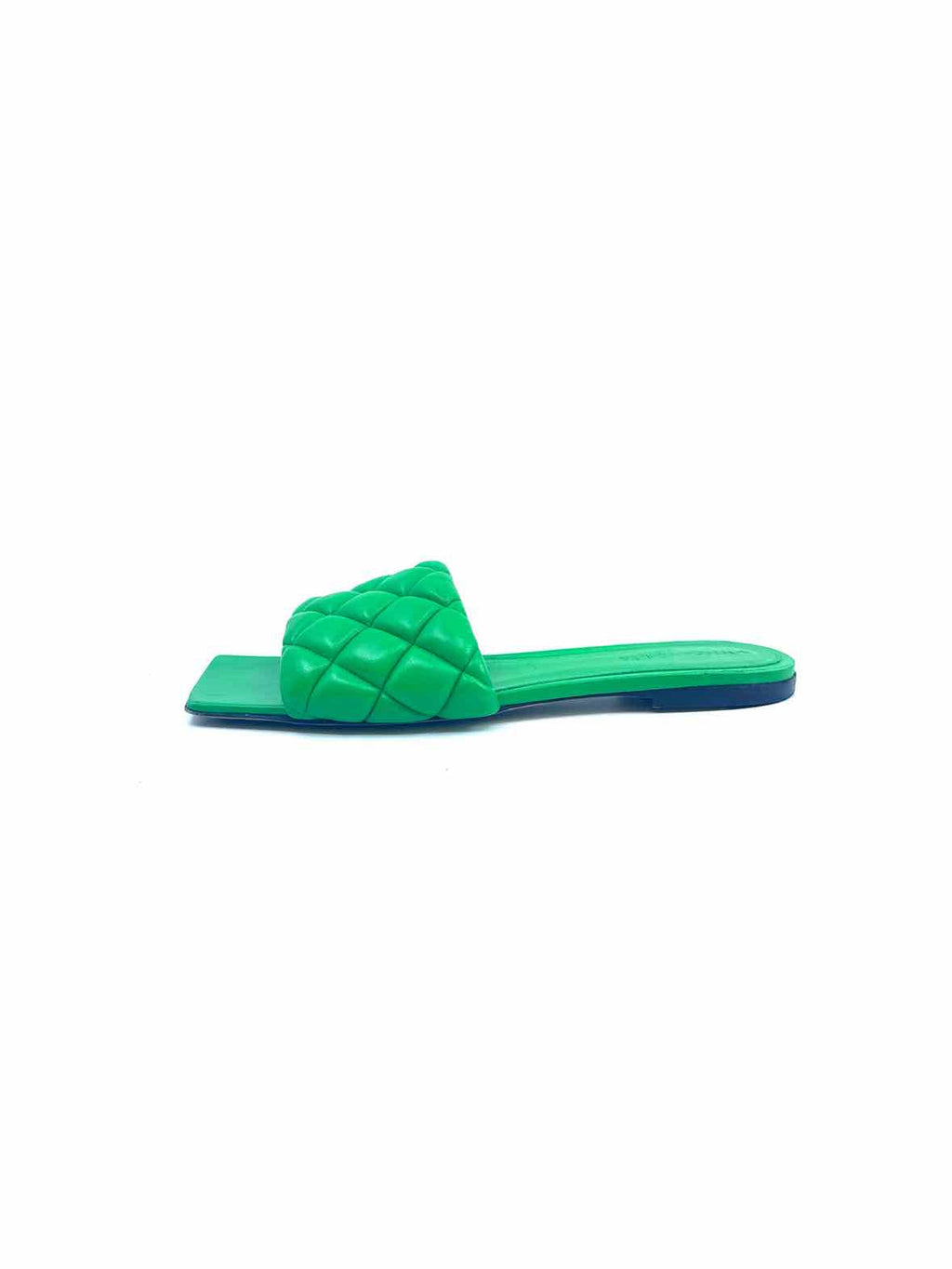 BOTTEGA VENETA Size 8.5 Green Leather Sandals