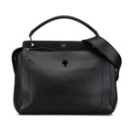 Fendi Dotcom Leather 2WAY Handbag Black