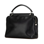 Fendi Dotcom Leather 2WAY Handbag Black