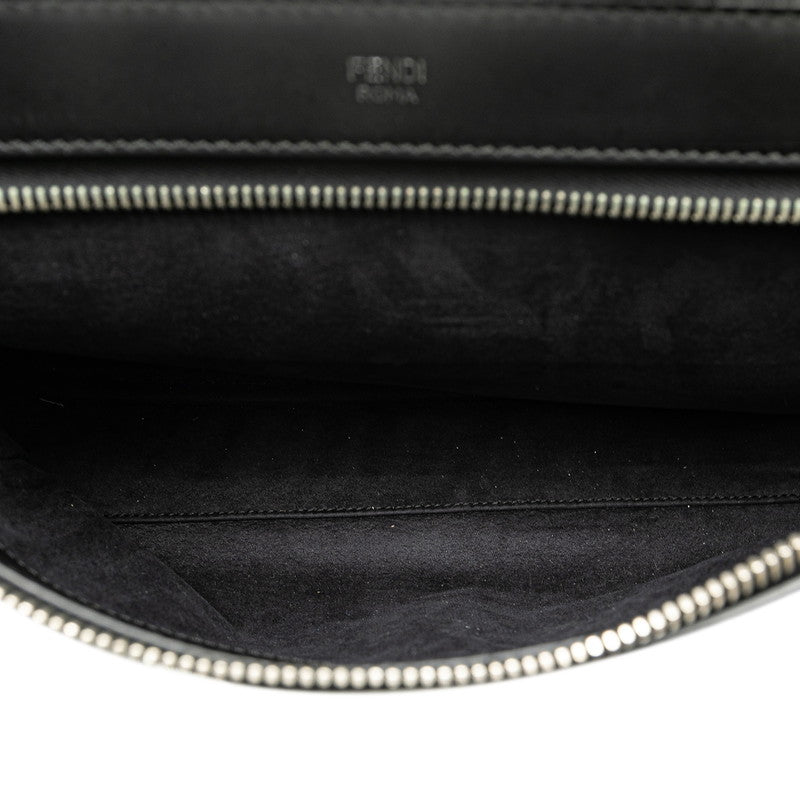 Fendi Dotcom Leather 2WAY Handbag Black