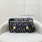 Dior Small Diorcamp Bag in Blue Oblique Embroidery (Model: M1241ORIW)