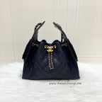 Chanel 25 Small Hobo Bag in 25S Navy Caviar and AGHW