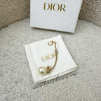 Dior Single Sided Pearls Earring in GHW