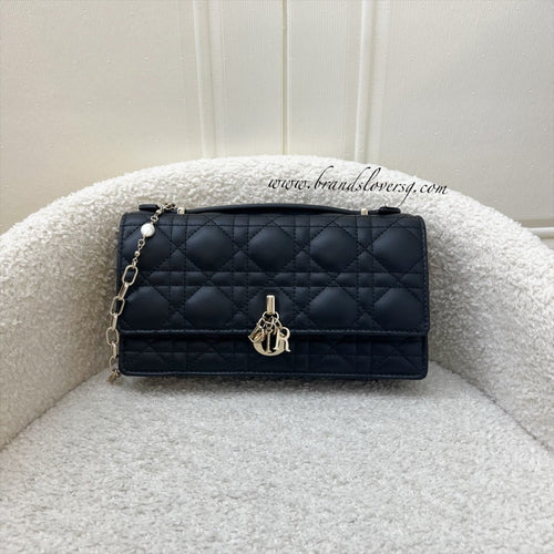 Dior My Dior Mini Bag in Black Cannage Lambskin and LGHW (Model: S0980ONMJ)