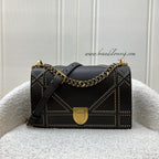 Dior Diorama Shoulder Bag in Dark Brown Leather and GHW