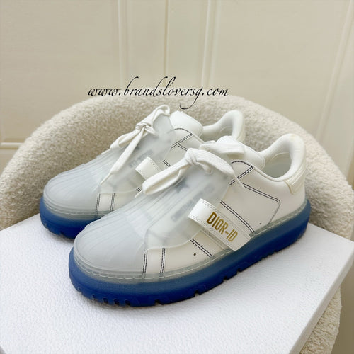Dior Dior-ID Sneakers in White and Blue Sz 37