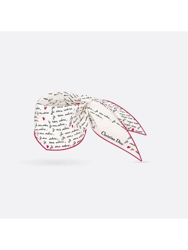 Amour Diamond Scarf White Dior