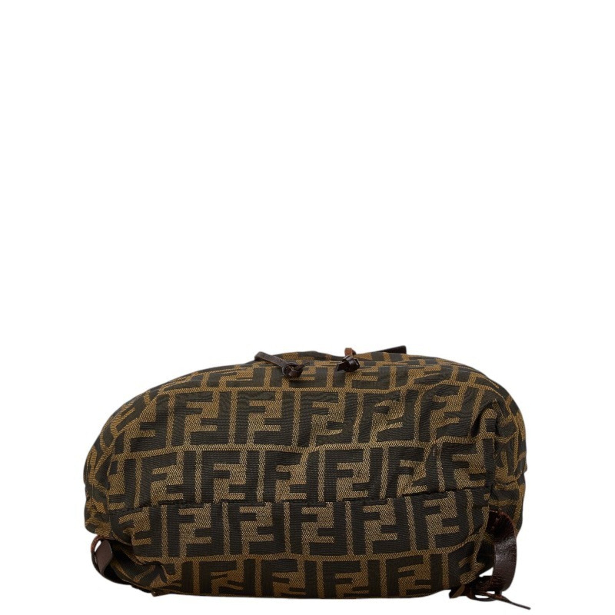 Fendi  Canvas Leather Backpack ()