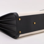 Saint Laurent  Sac de Jules 2WAY Handbag Black x White 355153