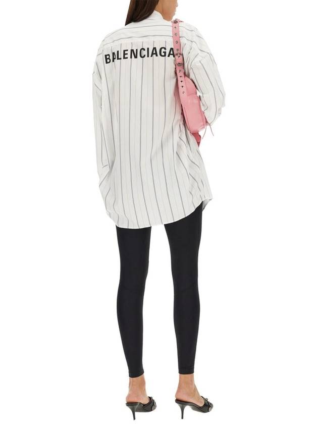 Balenciaga Shirt 725395 TOM06 9167 WHITE NAVY