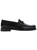CELINE Luco Triomphe Polished Bull Loafers Black