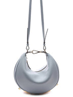 Fendi Fendigraphy Leather Small Tote Bag Blue