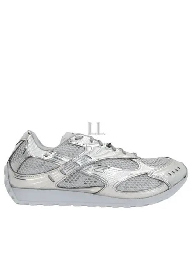 Bottega Veneta Orbit Low-Top Sneakers Silver