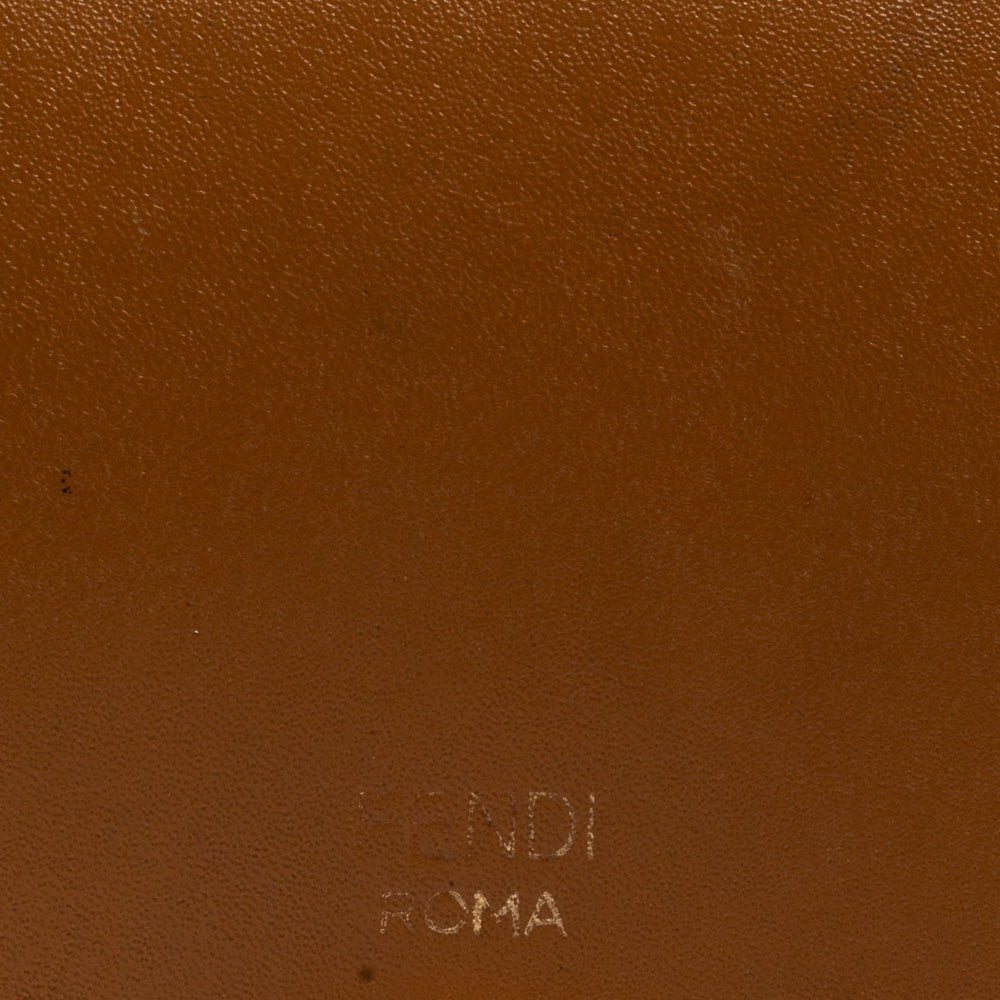 Fendi Brown Leather By The Way Bifold Wallet..