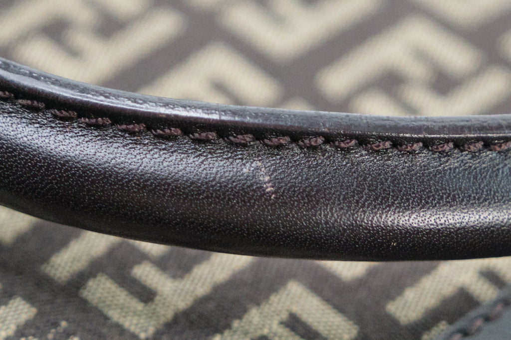 Fendi Zucchino Canvas Boston Bag - '10s