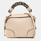 Chloe Beige Leather Mini Daria Chain Bag
