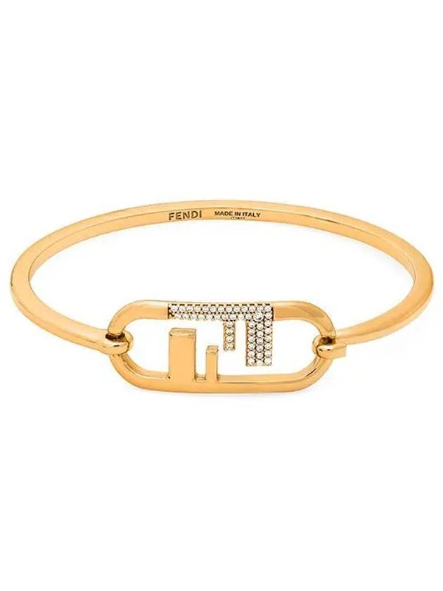 Fendi O'Lock FF Logo Bracelet Gold