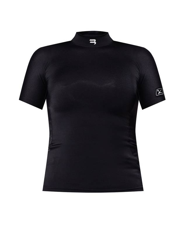 Balenciaga Sporty B Technical Jersey Short Sleeve T-Shirt Black