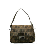 FY ZUCKA MANMABACKET ONE SHOULDER BAG Brown canvas leather ladies FENDI LOVE MARKET SHOP