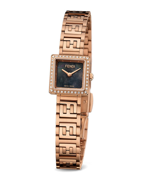 FENDI Women's Forever Fendi Square Diamond Watch