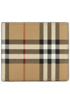 Burberry Men's Vintage Check Half Wallet Beige