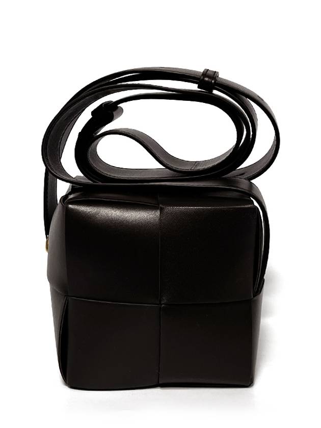 Bottega Veneta Cube Mini Cross Bag Dark Brown