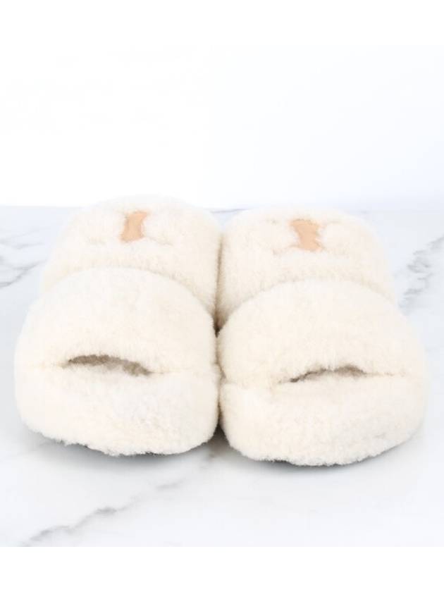 CELINE Logo Shearling Slippers 36 5 235