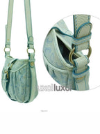 CELINE Blason vintage canvas mini cross bag