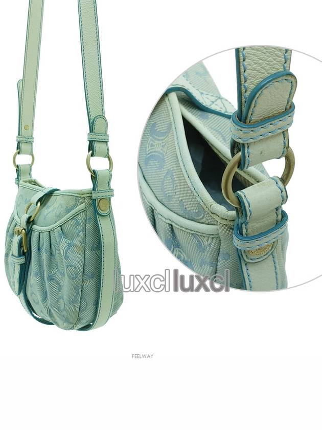 CELINE Blason vintage canvas mini cross bag