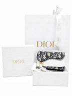 Saddle Flap Card Holder Blue  Oblique Jacquard Dior