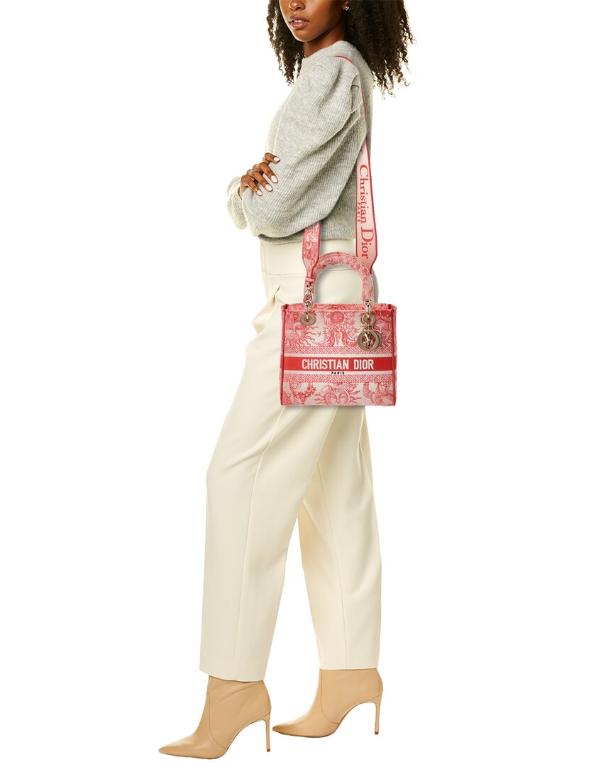 Dior Lady D-Lite Medium Canvas Tote