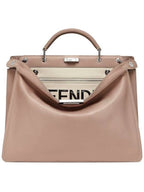 Fendi Peekaboo ISeeU Medium Tote Bag Beige