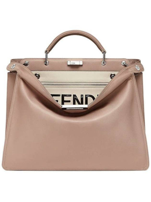 Fendi Peekaboo ISeeU Medium Tote Bag Beige
