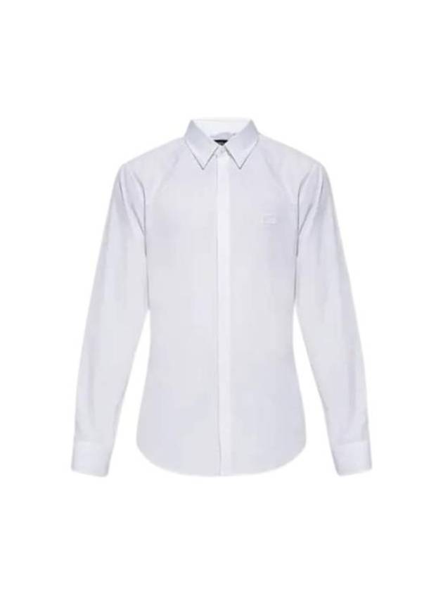Fendi Men's Cotton Long Sleeve Shirt White