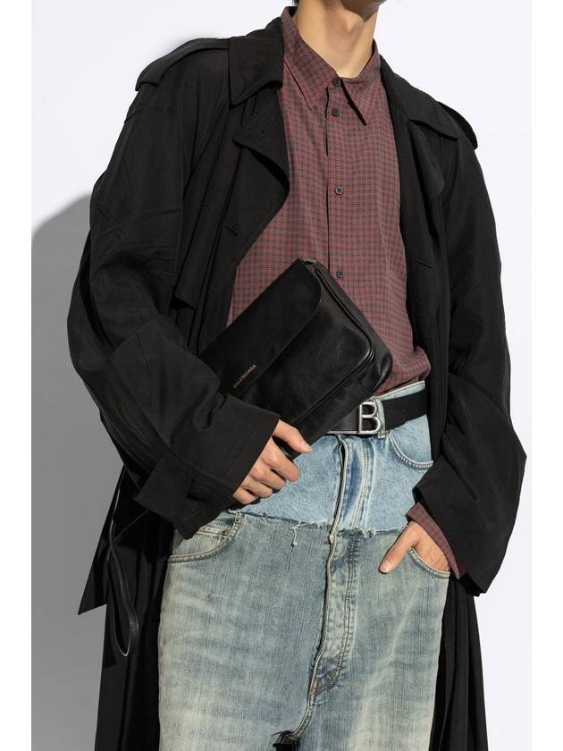 Balenciaga Grungy Cross Bag Black